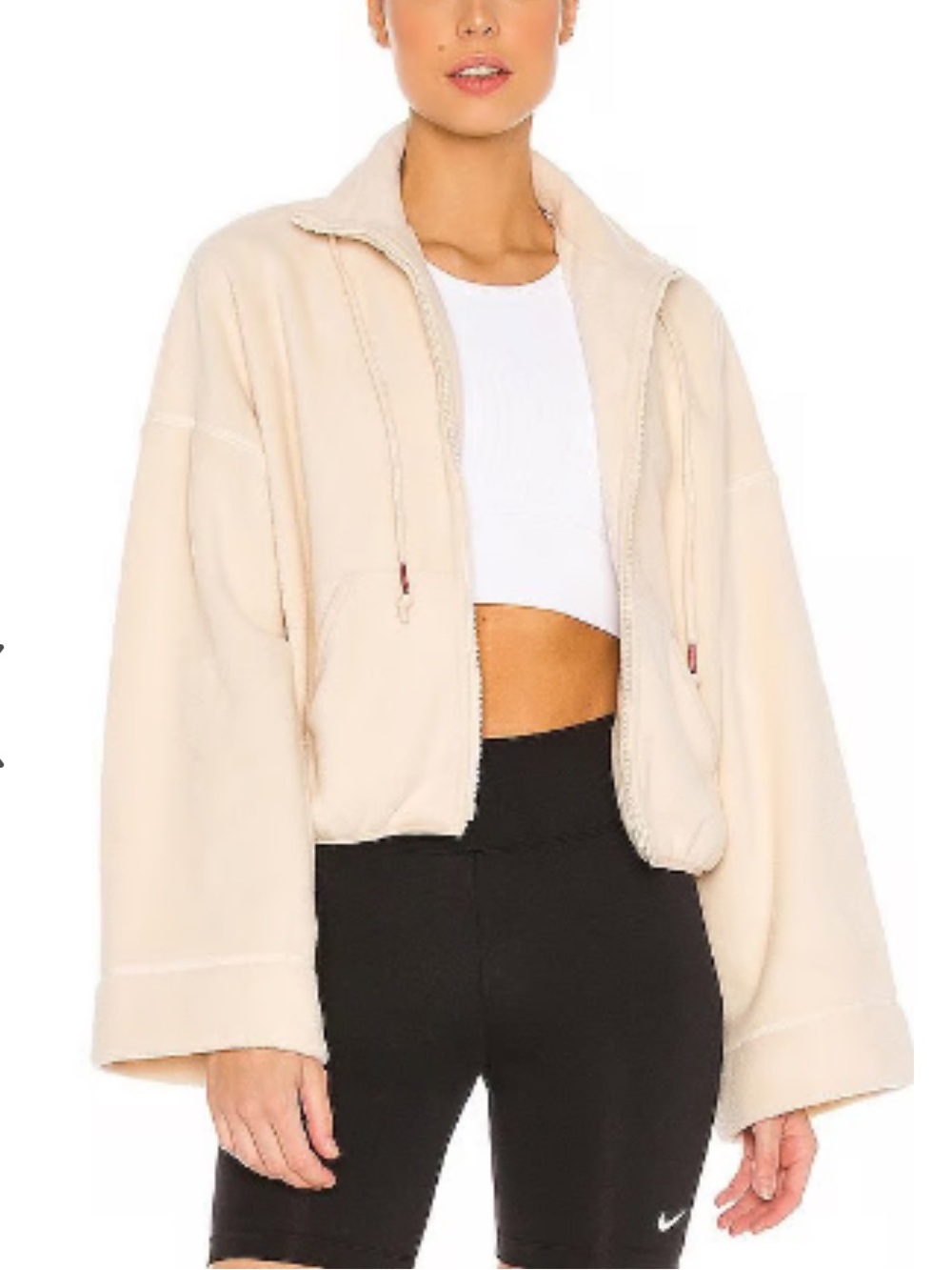 Free People FP Movement Climb High Oversized Fleece Jacket L